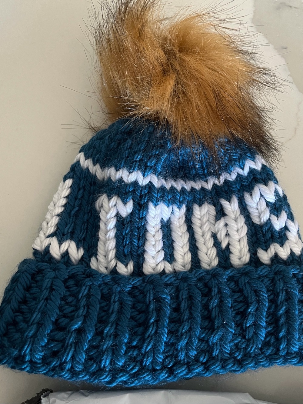 Detroit Lions | Pom Pom Beanie